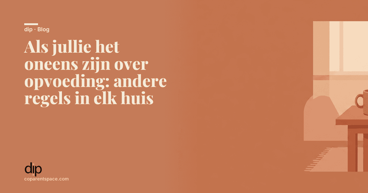 Als jullie het oneens zijn over opvoeding: andere regels in elk huis